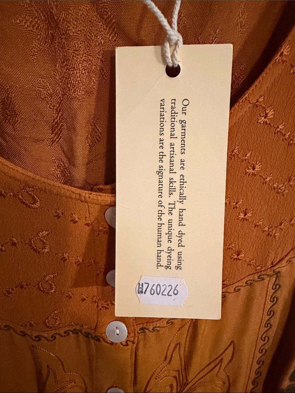 NWT Sleeveless Pumpkin Button-Front Maxi Dress - Picture 8 of 8